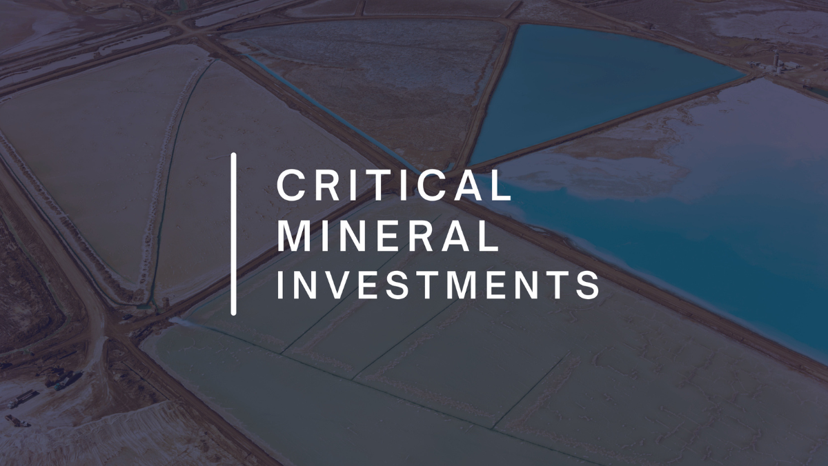 Aerial view of lithium brine evaporation ponds illustrating investment focus on critical mineral production